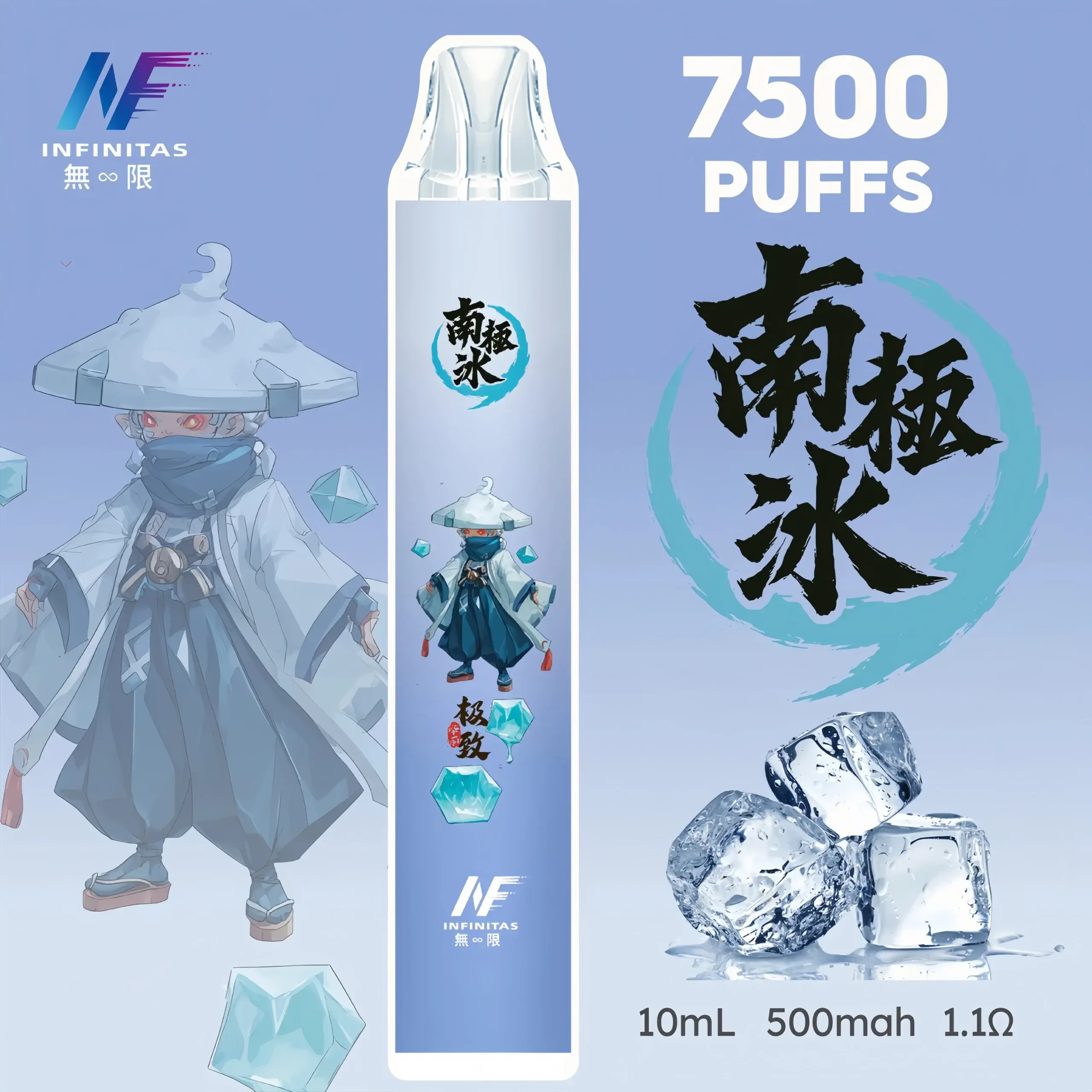 INF無限 鬼滅之刃聯名款 拋棄式電子煙 7500口 10ml 500mAh ｜一次性 貨到付款-thumb-7