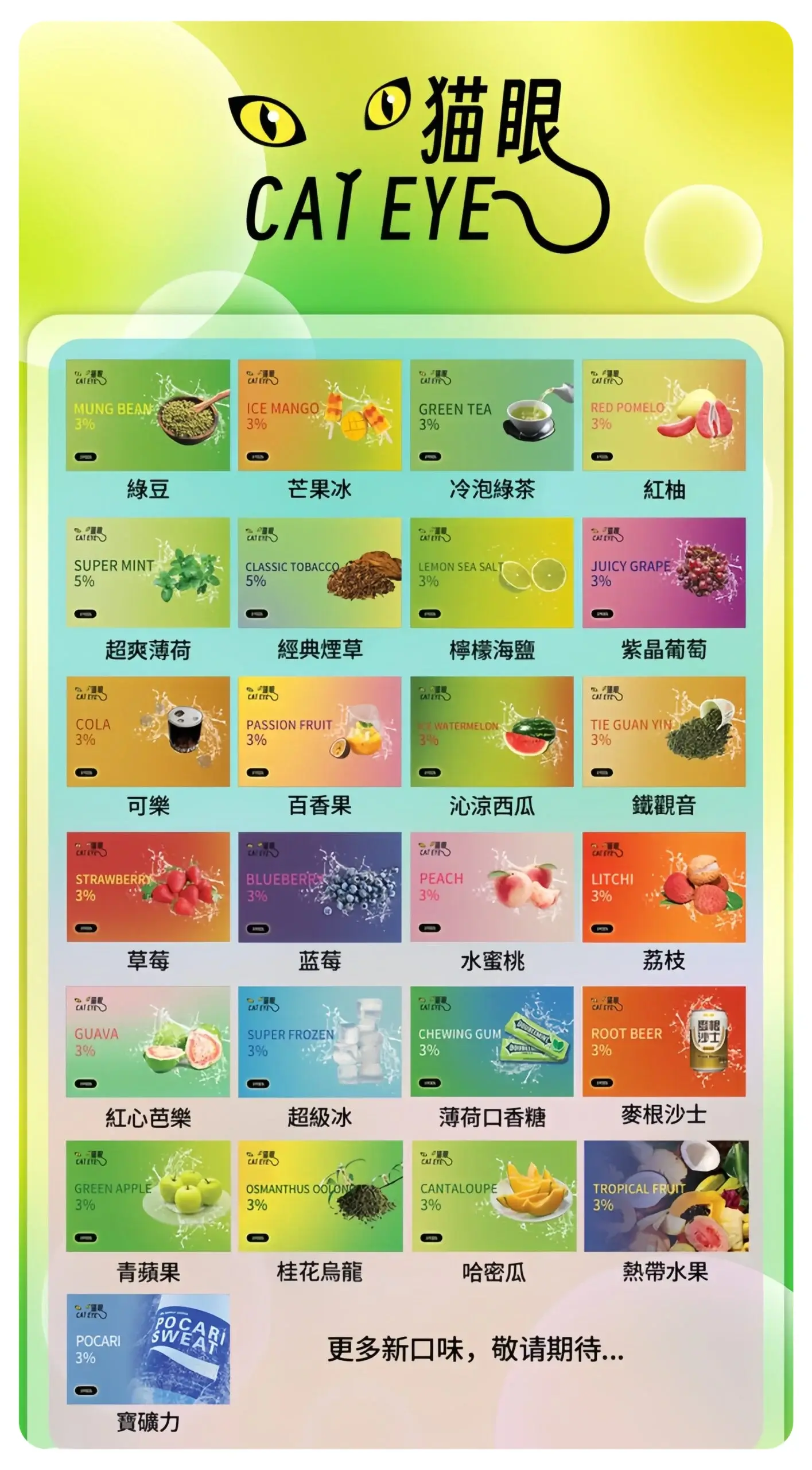 貓眼CATEYE 一代通用煙彈 2.5ml｜兼容ILIA哩亞、SP2S、KIS5等主機