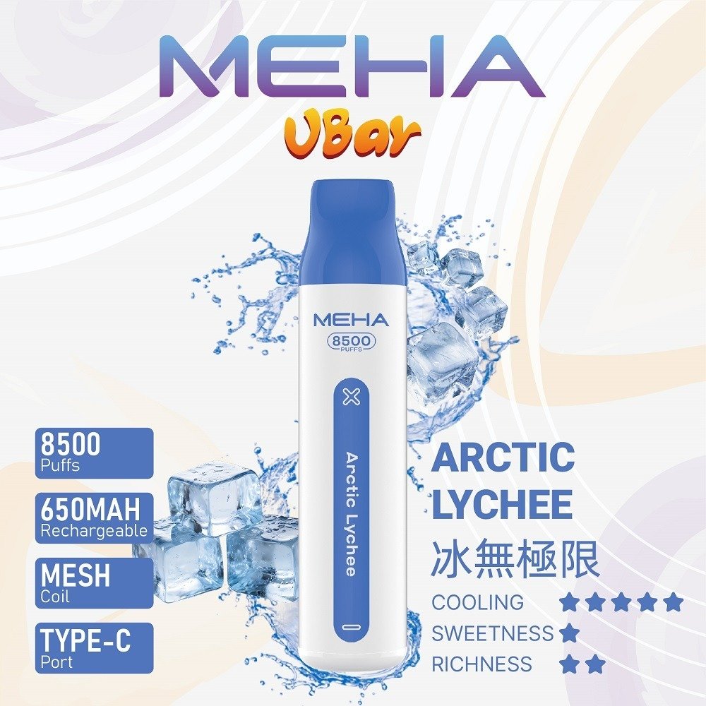 魅嗨 MEHA VBar 小白條一次性電子煙 8500口｜拋棄式設計｜多種口味-thumb-4